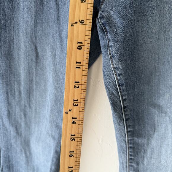 GAP Jeans Womens 6 Blue Low Rise Flare Stretch Denim Classic Y2K 2000s Pants - Picture 6 of 10
